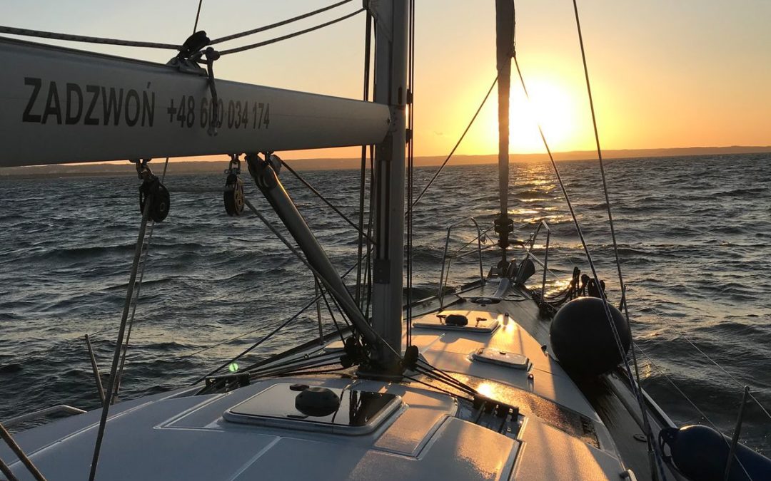 Sunset on the Yacht
